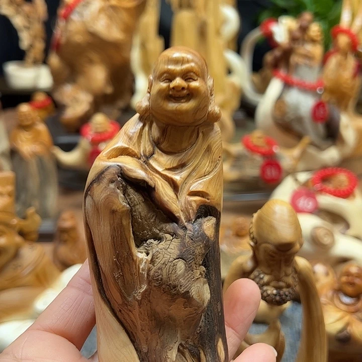 非洲檀香无事牌崖柏摆件