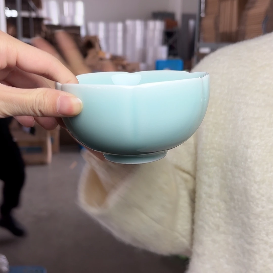 龙泉云间青瓷小米茶器