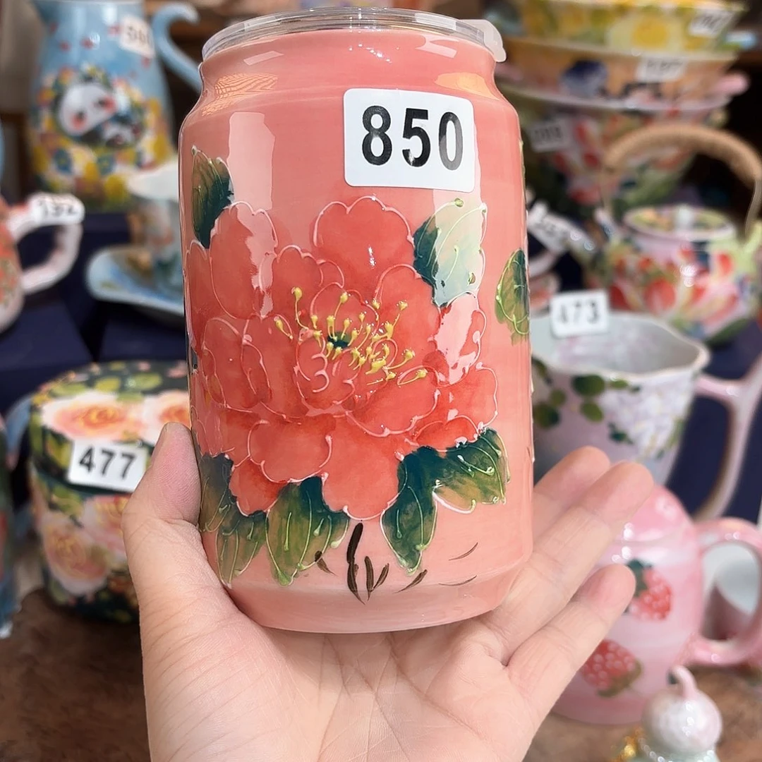 景德镇手绘高温釉下彩陶瓷茶具