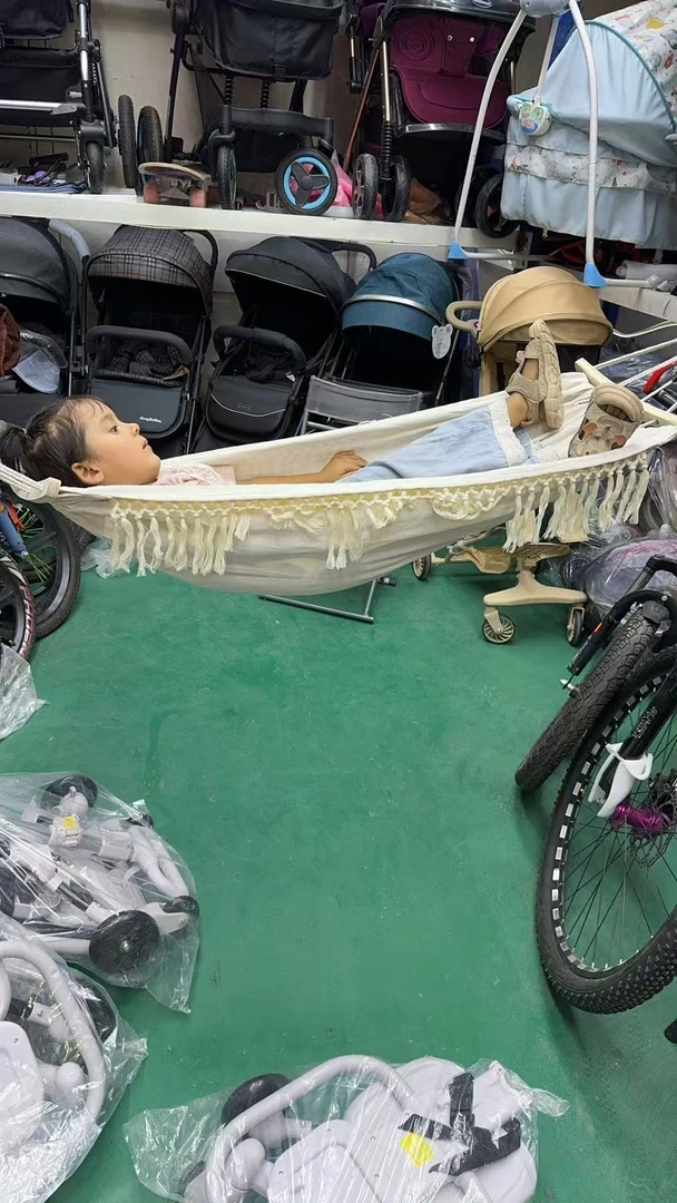 流苏网红吊床户外野外露营休闲可折叠防侧翻吊床