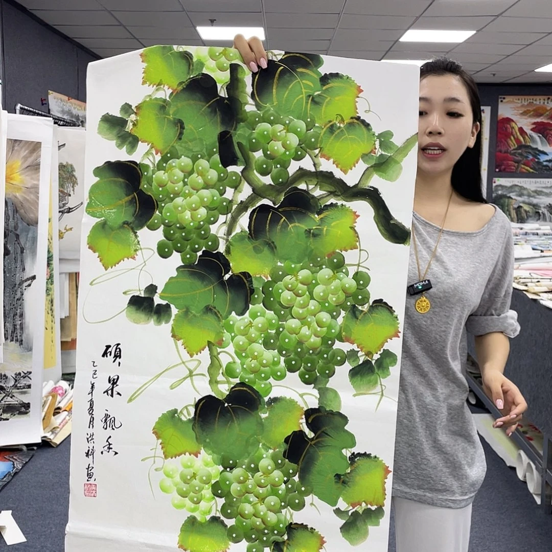 国画作品小姐姐放漏…