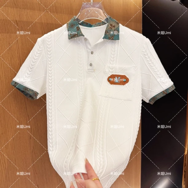 【米姐Umi】W新款设计师男女同款休闲时尚PoLo短袖-P012