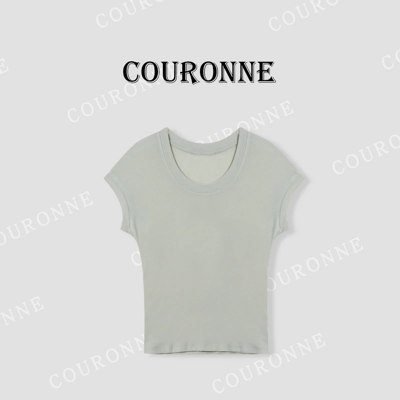 【左左】-春夏减龄时尚百搭元素图案休闲设计显瘦上衣34591