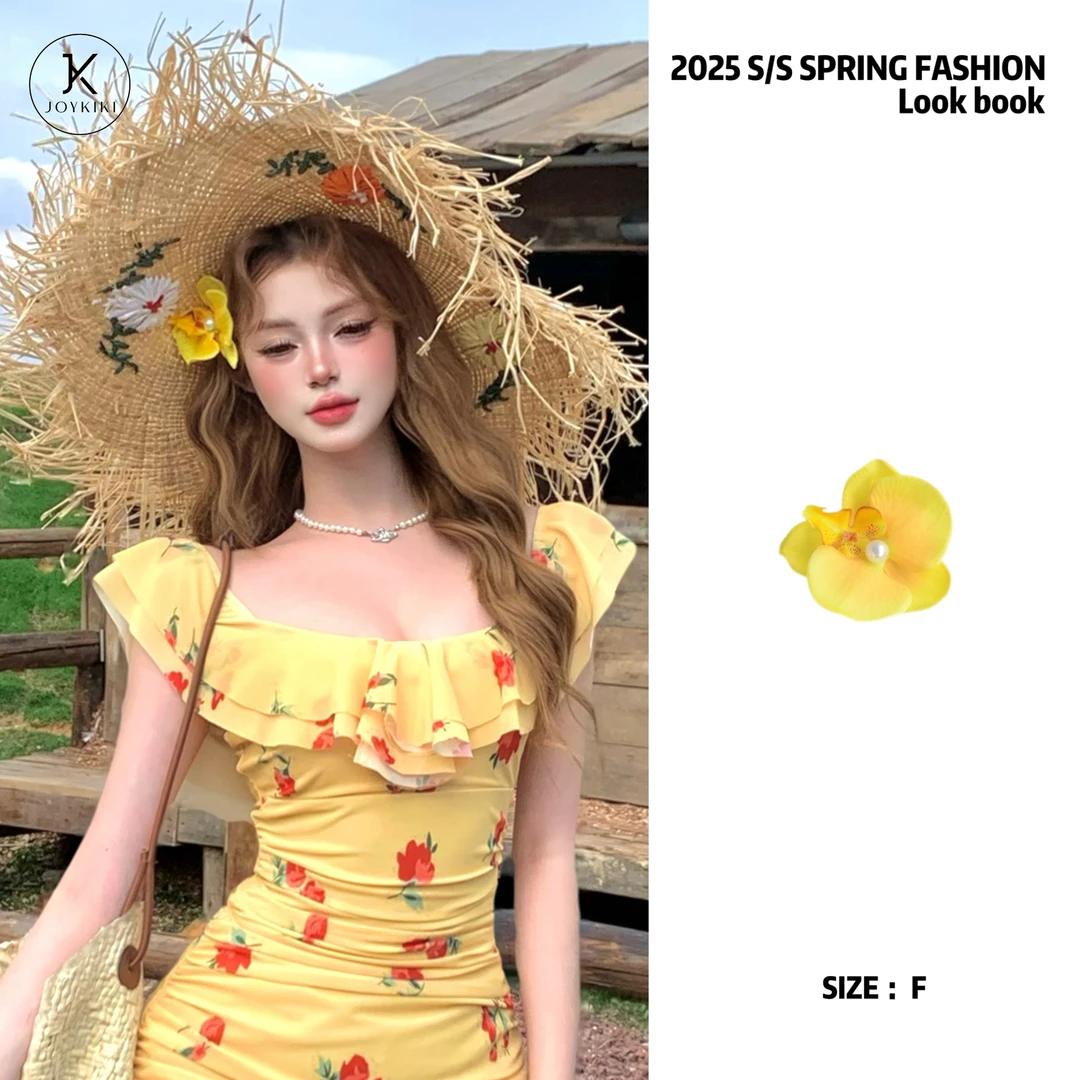 JOY KIKI金金百搭仙女花朵发夹 J25P053