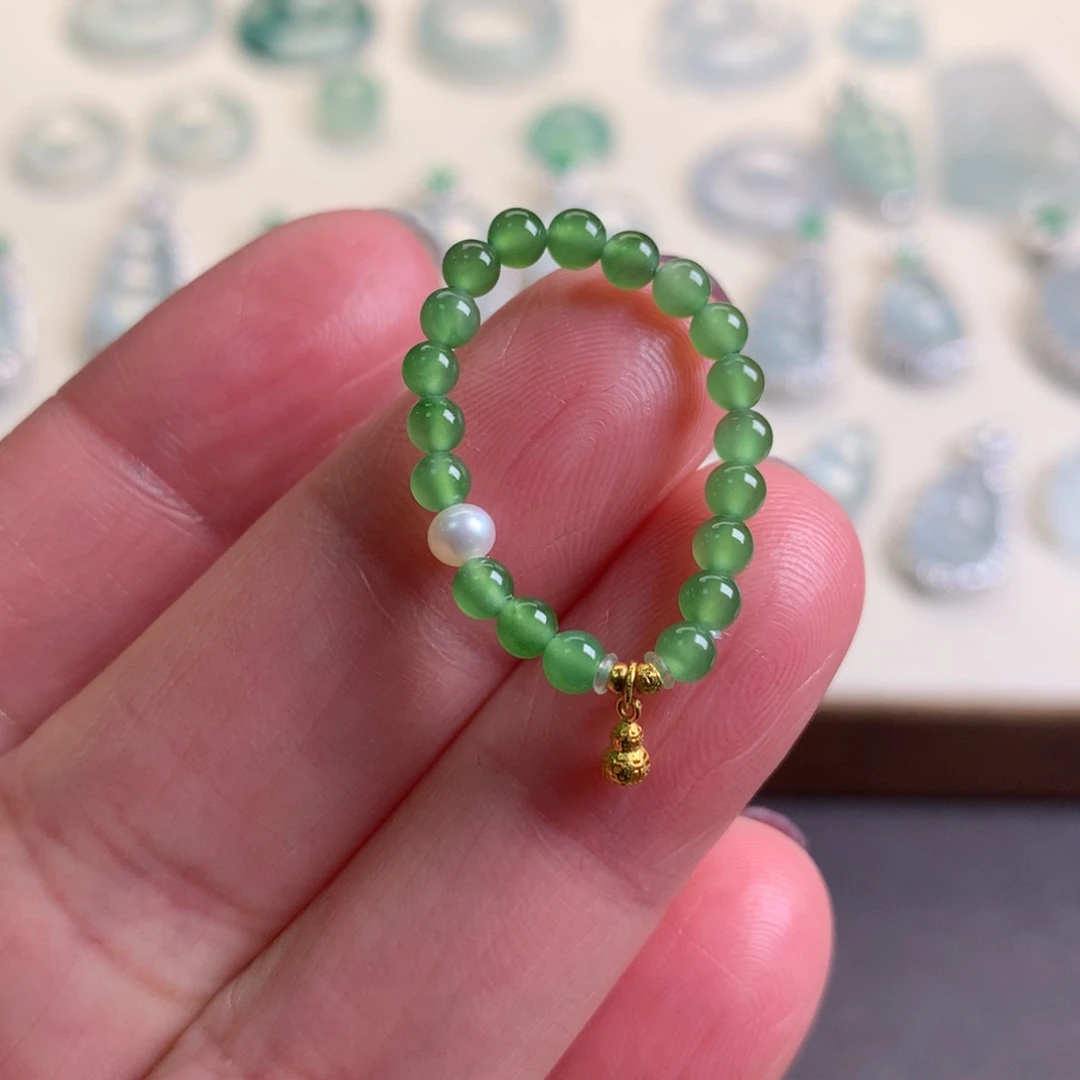 和田玉（碧玉）戒指未镶嵌14