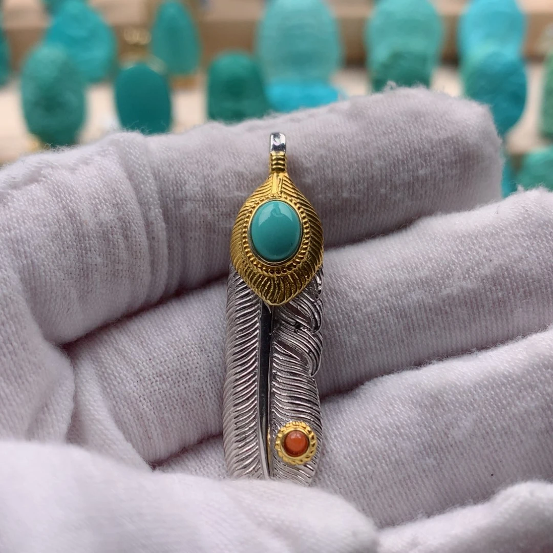 绿松石配饰银S925镶嵌