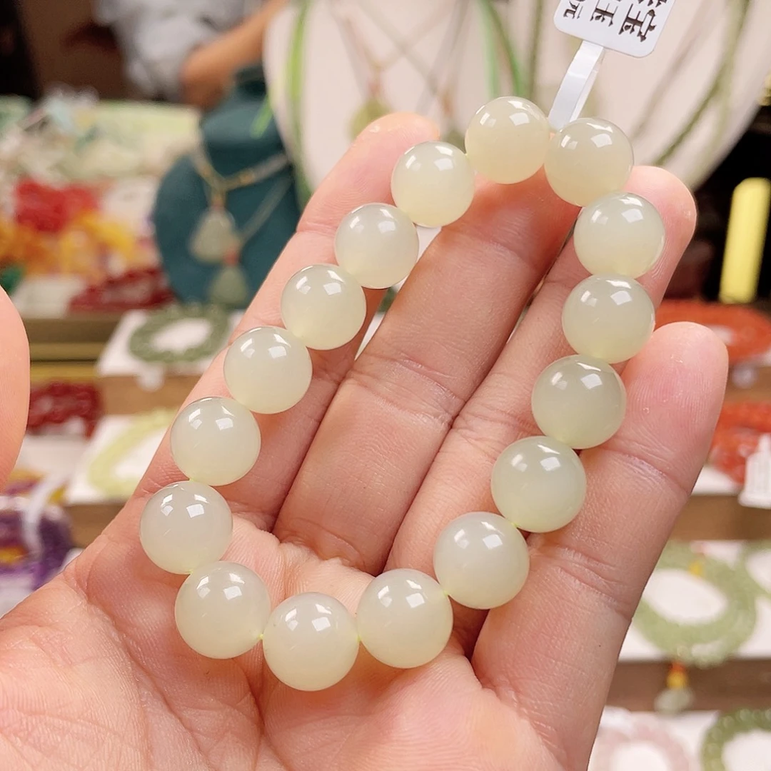 和田玉手链未镶嵌12