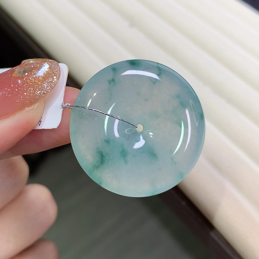 翡翠未镶嵌颈饰30-5.8