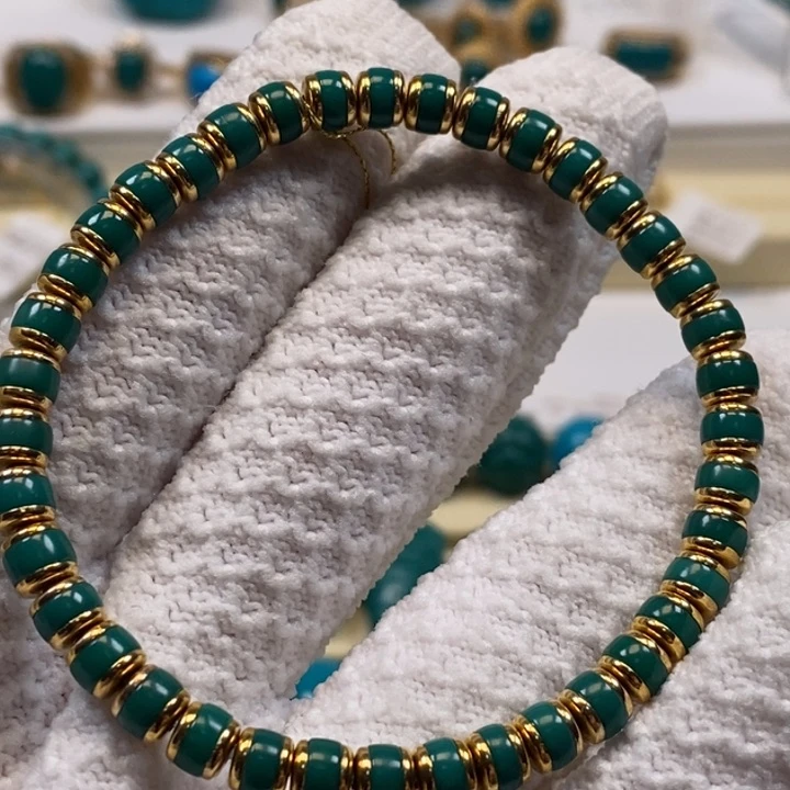 绿松石珠宝奇石18K金镶嵌Ａ２０７