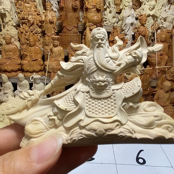 柏木（崖柏）横刀关公 小瑕