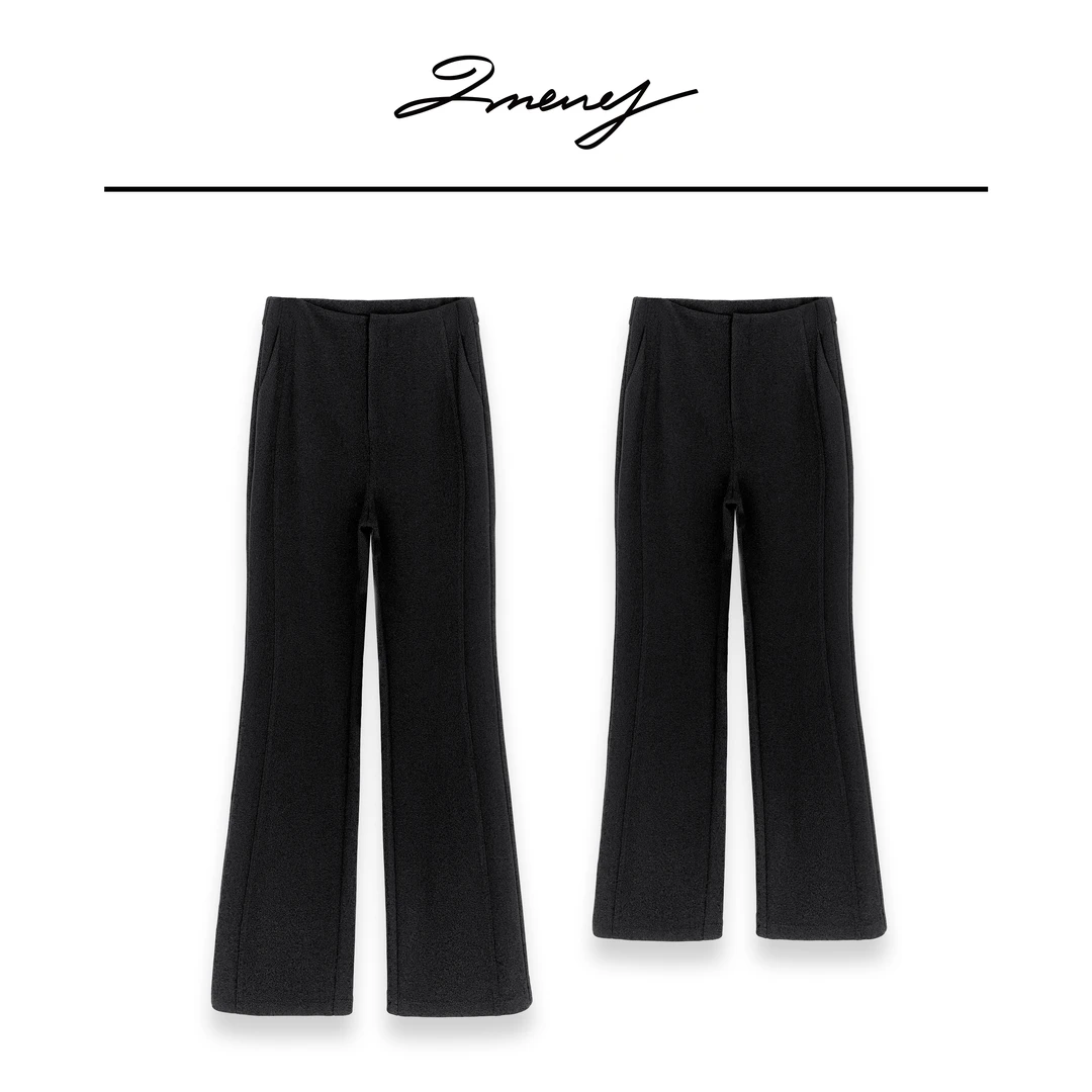 LMENY银河星芒～撒银工艺垂感显瘦微喇西装裤25AK022