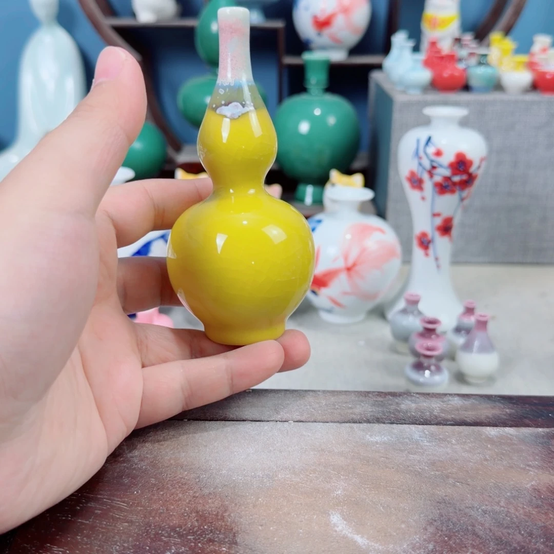 陶瓷手工小花器摆件