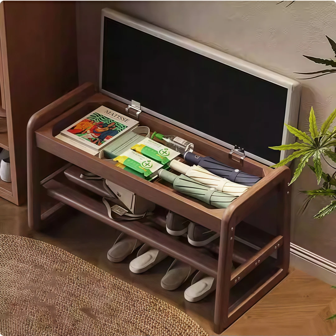 实木换鞋凳家用门口小户型进门收纳穿鞋凳入户鞋柜一体可坐长条凳