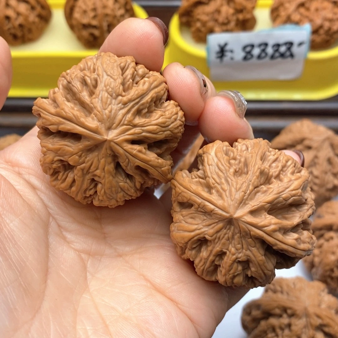 文玩核桃把件42尺全品粗筋