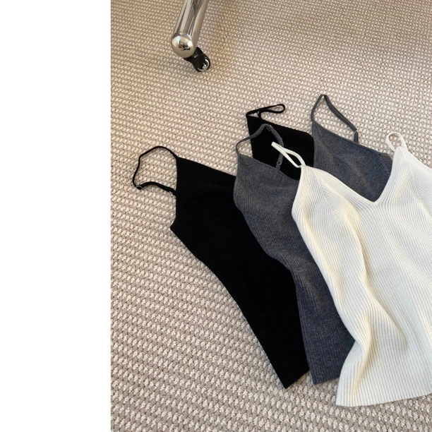 M.M鱼骨吊带/遮副乳鱼骨羊毛针织吊带显瘦