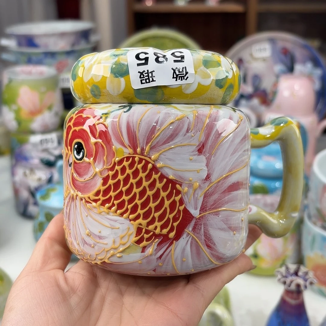 悠****景德镇手绘高温釉下彩陶瓷茶具
