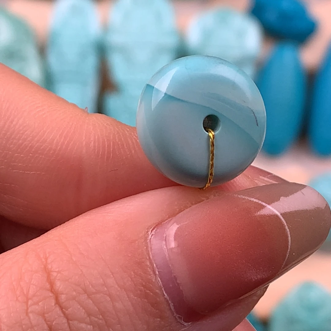 绿松石未镶嵌墩子14.6