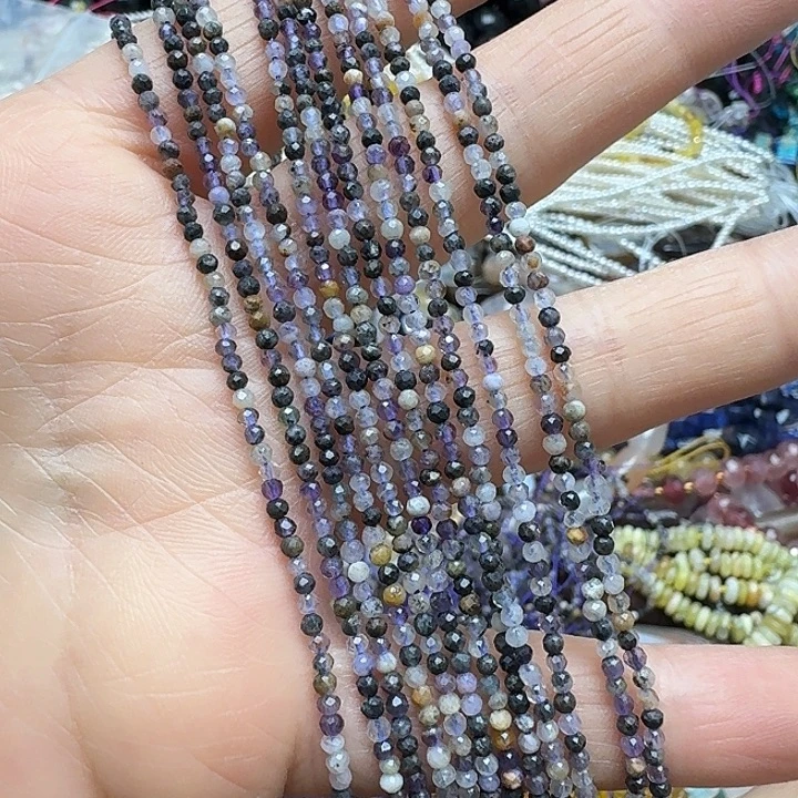 玛瑙/玉髓未镶嵌珠宝半成品2条2m紫莹