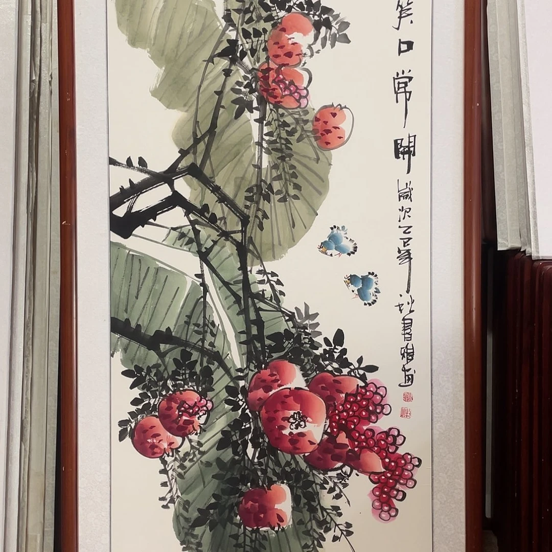 国画带框尺寸63*123厘米