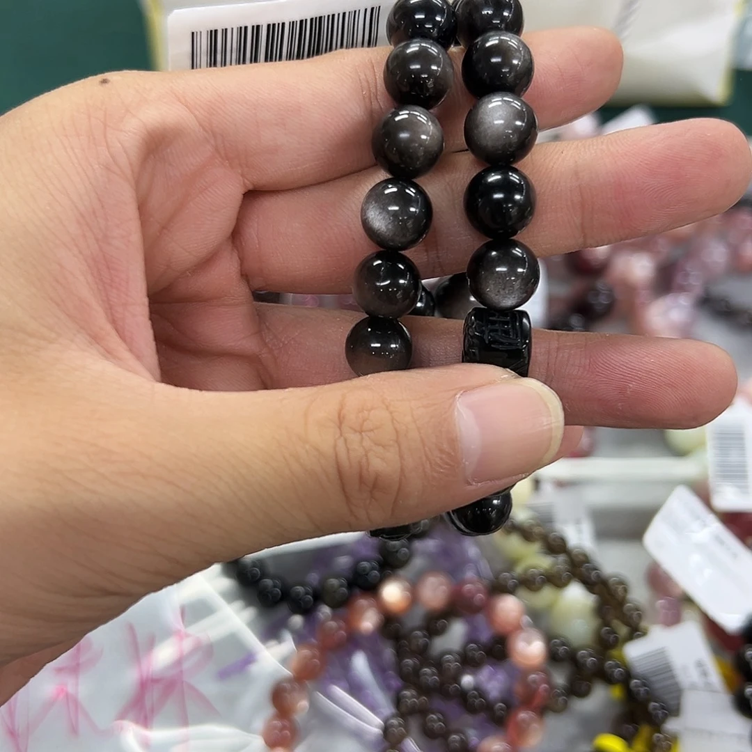 未镶嵌手链水晶银曜