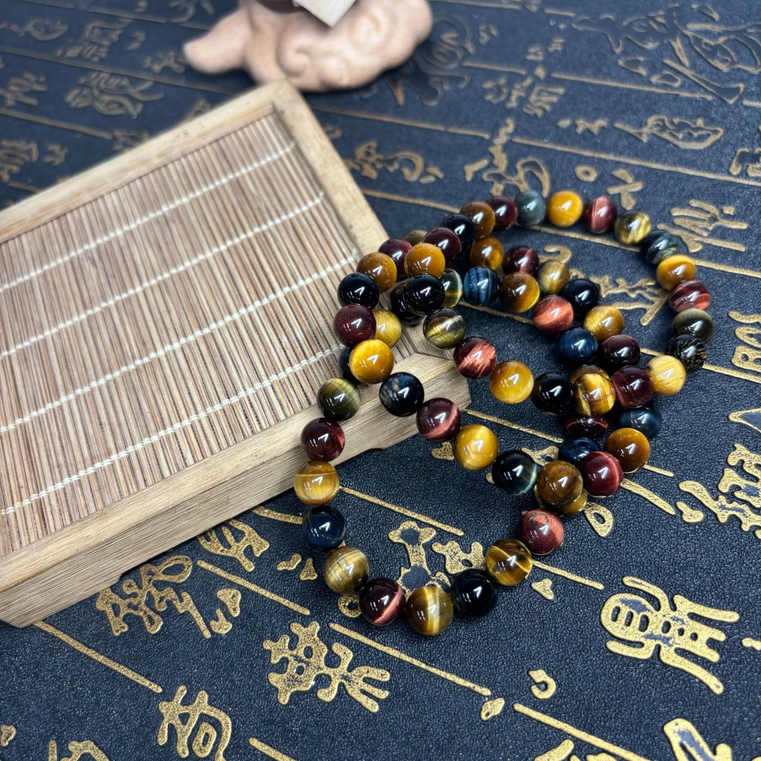 【奶爸珠宝】天然木变石单圈手串多样性发其一8mm+ 490