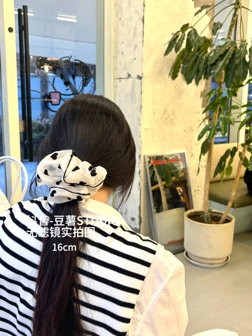 氛围感气质丸子头大肠发圈时尚夏天大号头绳发饰扎头发绳皮筋头饰