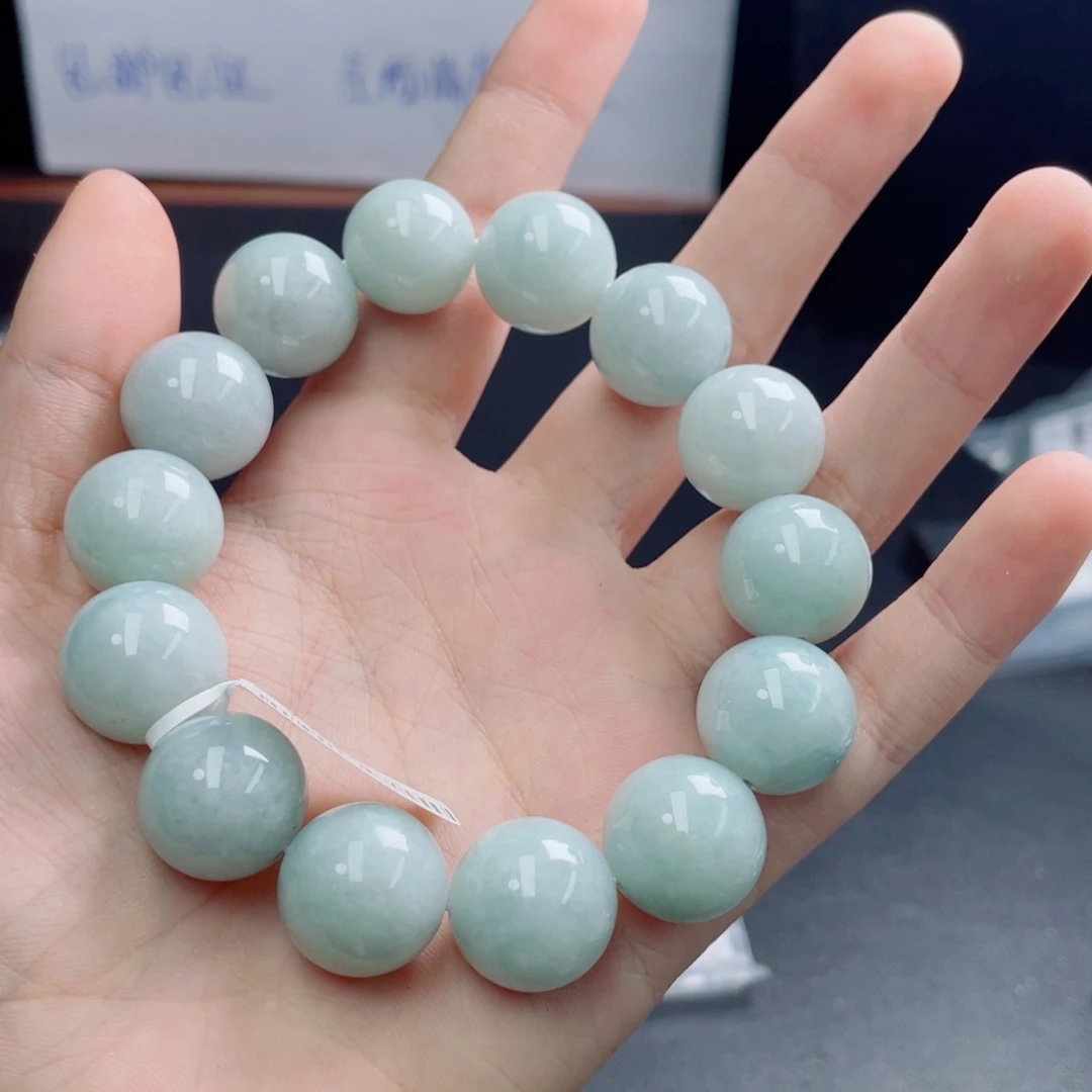 未镶嵌定制翡翠珠串16.4