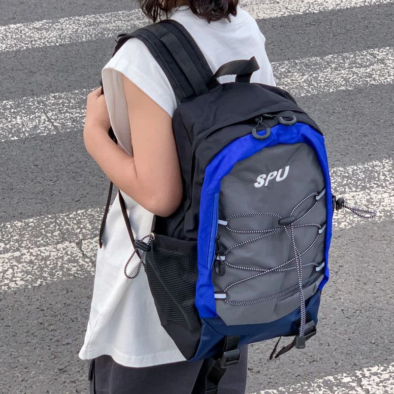 儿童书包2025新款韩国休闲大容量双肩包户外登山露营运动轻便背包