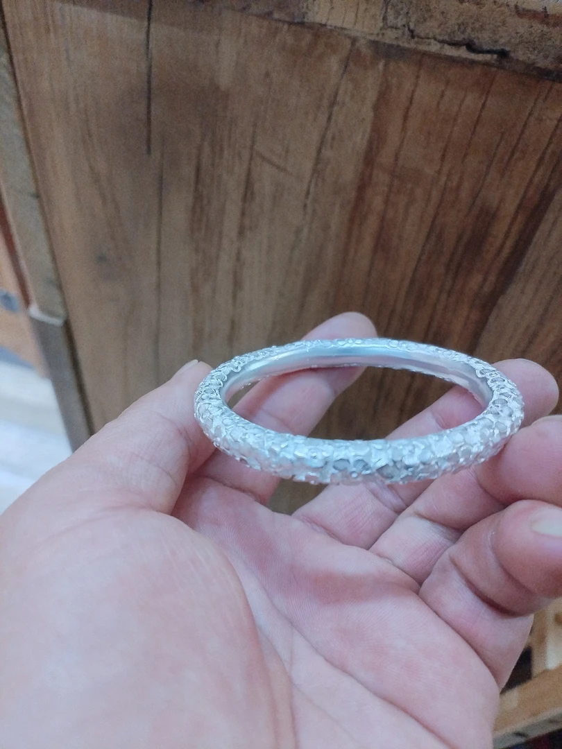 足银手镯 足银999手工手镯