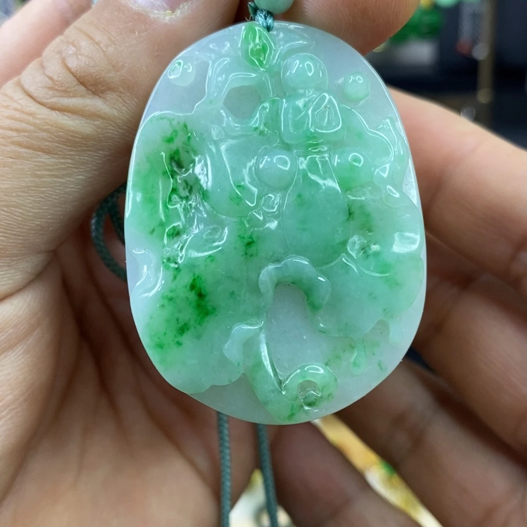 颈饰未镶嵌翡翠吊坠