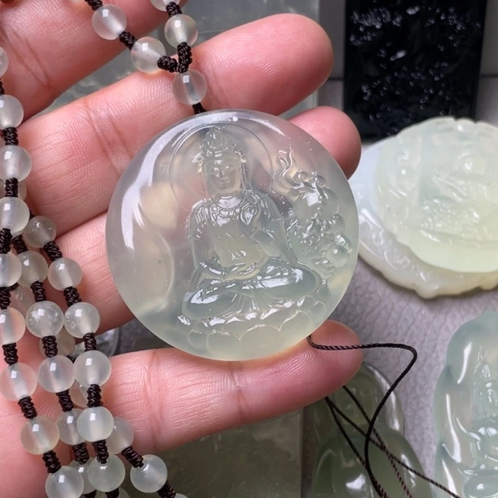 岫玉未镶嵌吊坠(赠链)?****