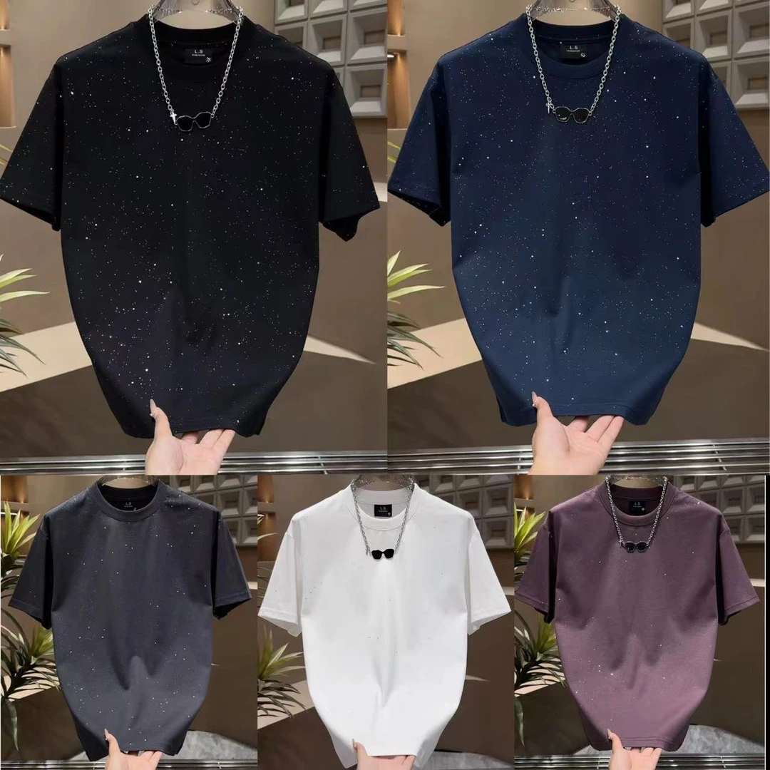 2025夏季新款【情侣款满天星凉感面料】潮流百搭短袖8839