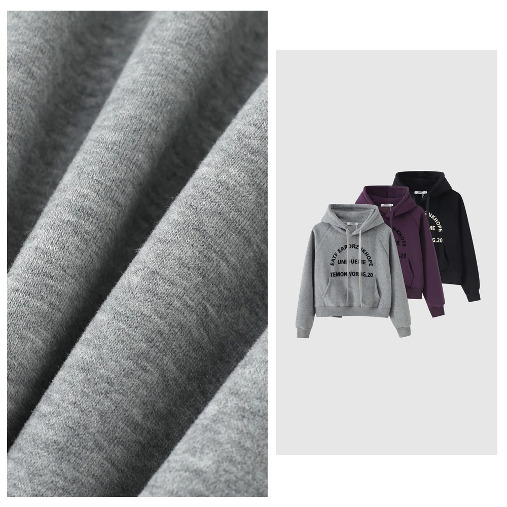 没烦恼丨新款连帽字母卫衣百搭休闲帽衫加绒韩版上衣