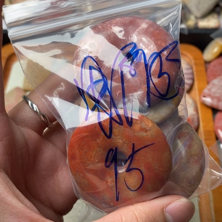硅化玉颈饰足金镶嵌用****8