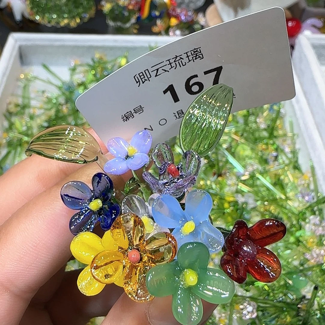 琉璃手工艺品167插花