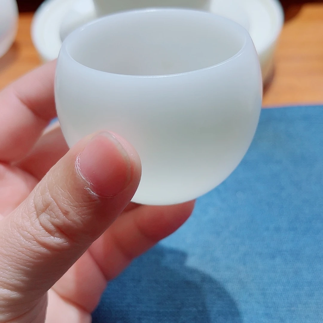 陶瓷6个素烧璞玉55cccc