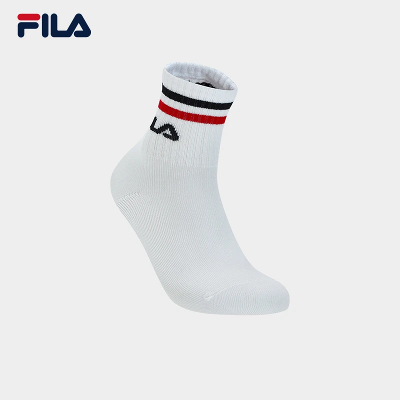 Fila/斐乐女子四季袜 【休闲舒适透气】中筒袜经典中腰袜F13W341363