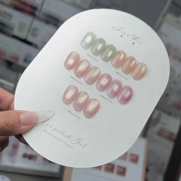 2025新款鎏金莎猫眼胶小套系裸色猫眼开春新品甲油胶一笔上色