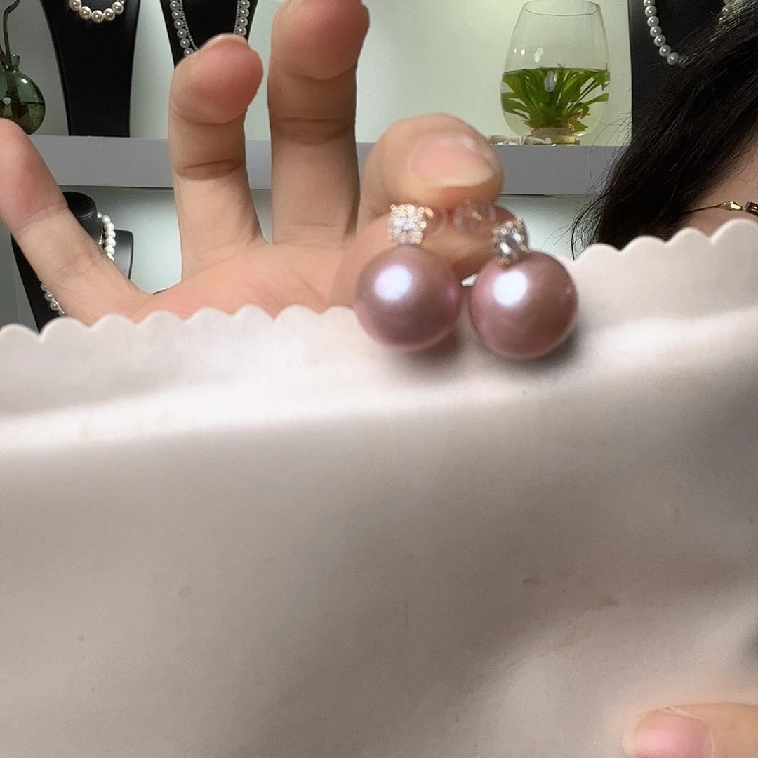 小****淡水珍珠未镶嵌耳饰