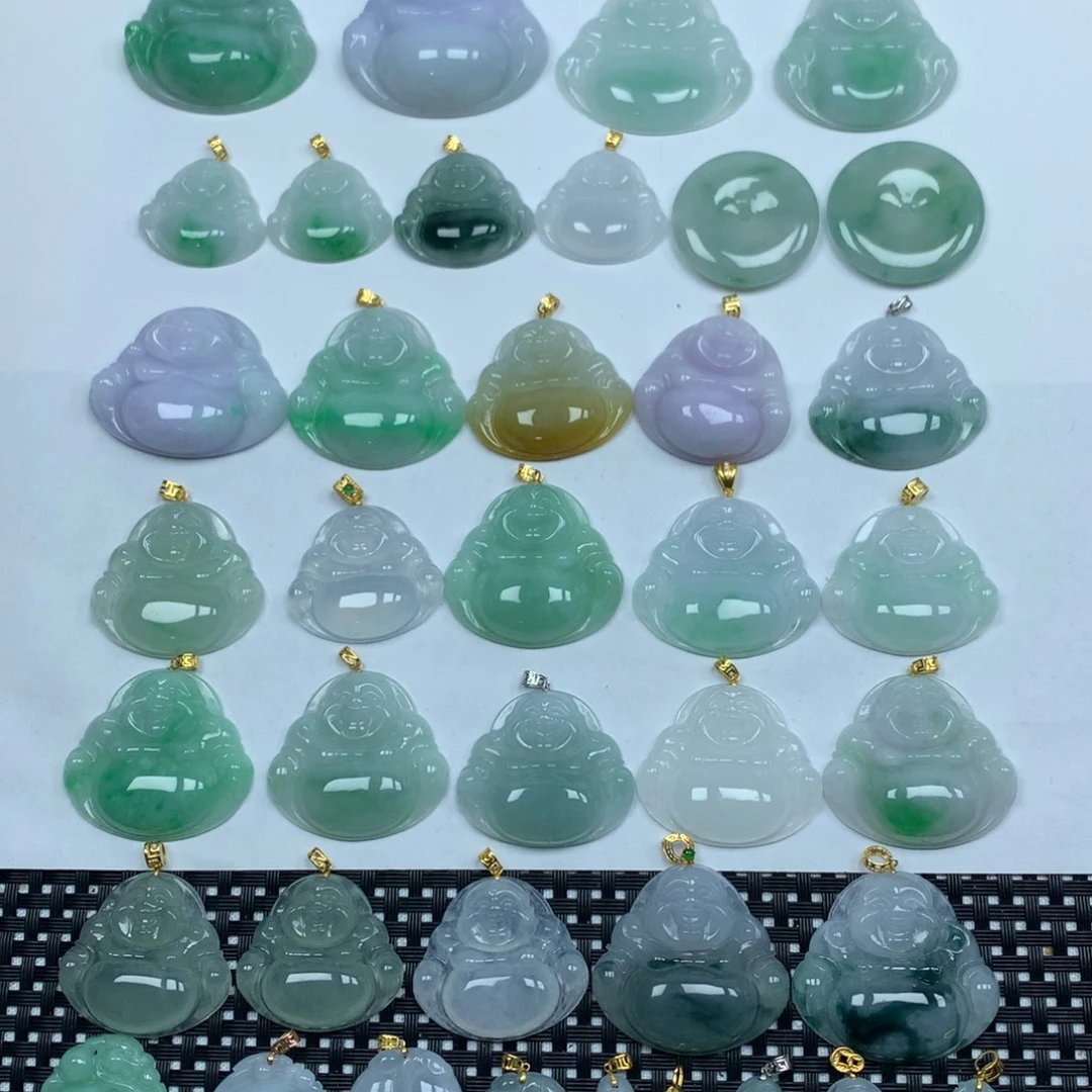 翡翠未镶嵌颈饰天然