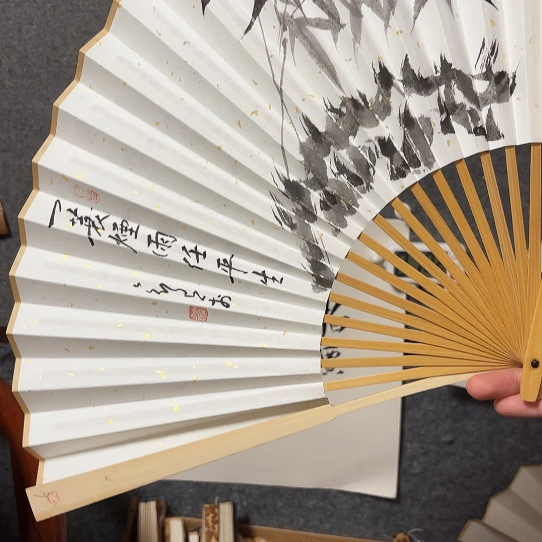 书法手写手绘作品9.5寸玉竹一蓑烟雨任平生