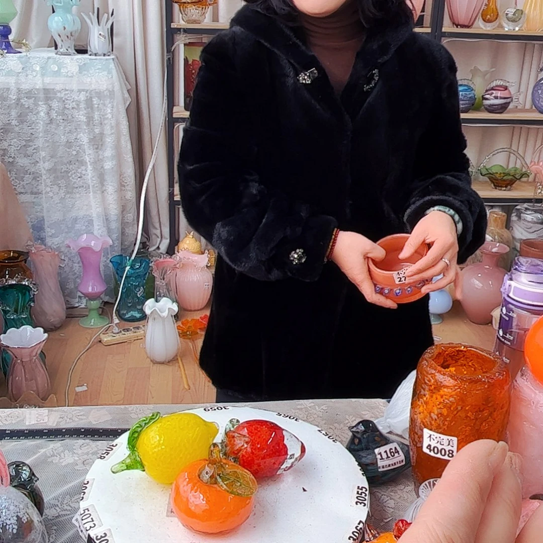 1草莓1橘子1柠檬家悦琉璃工艺品福利