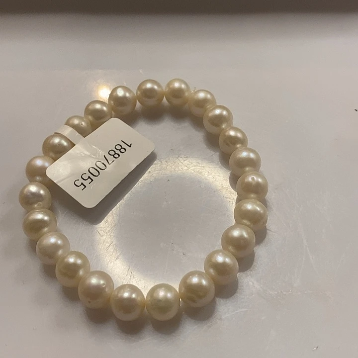 手绳银S925镶嵌淡水珍珠