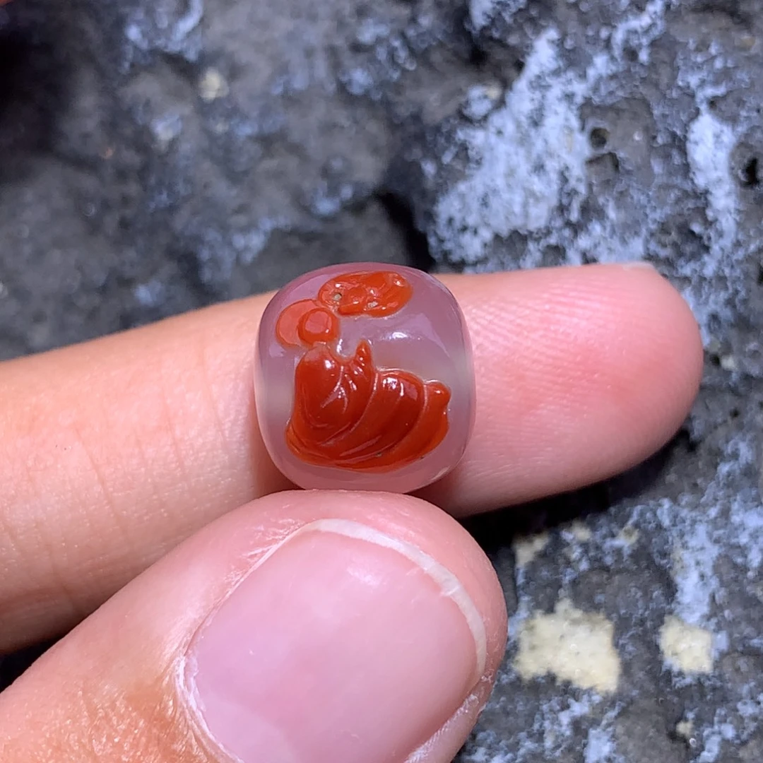 南红玛瑙未镶嵌悟道冰飘老型11.7×10.9