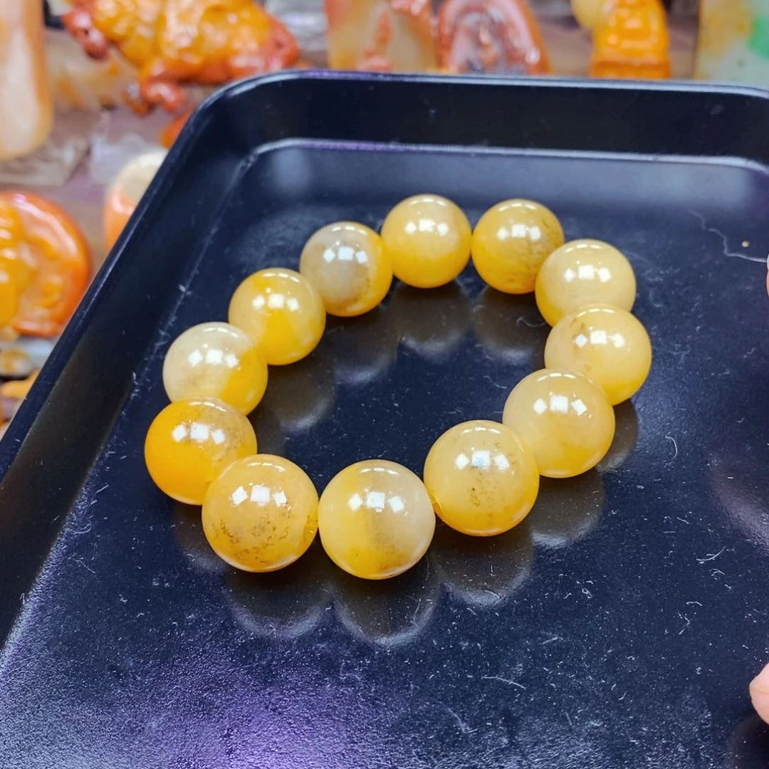 石英质玉（黄龙玉）未镶嵌吊坠(不含链)