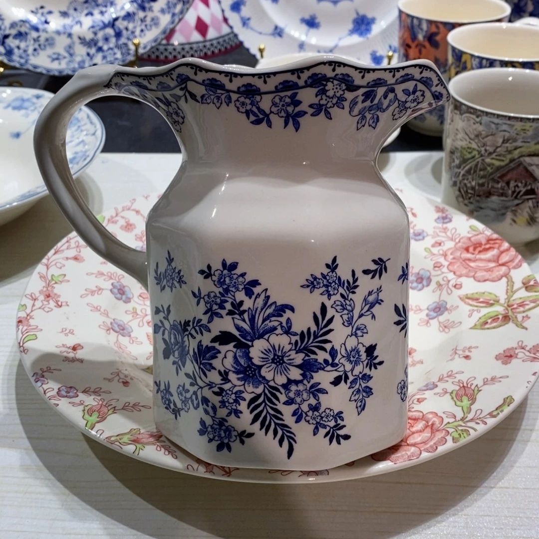 瓷微瑕青花水生一个