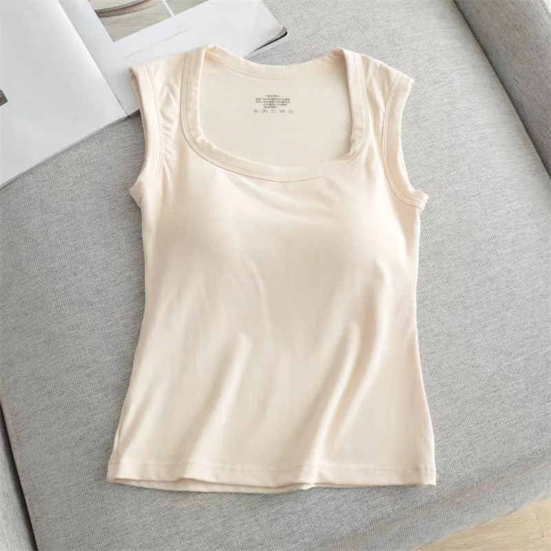 YDYL【8814】文胸一体式U型背心吊带美背