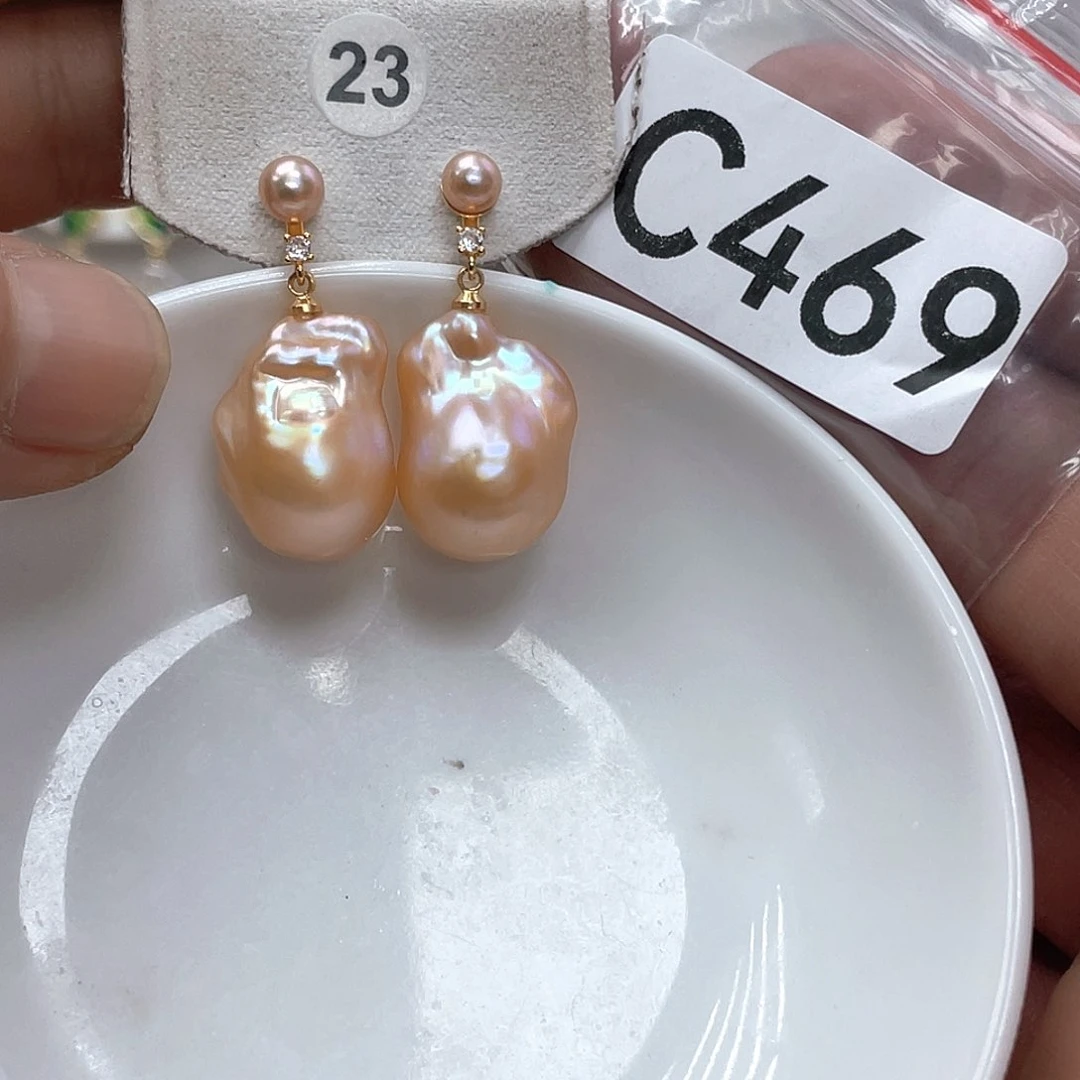 淡水珍珠颈饰银S925镶嵌榄