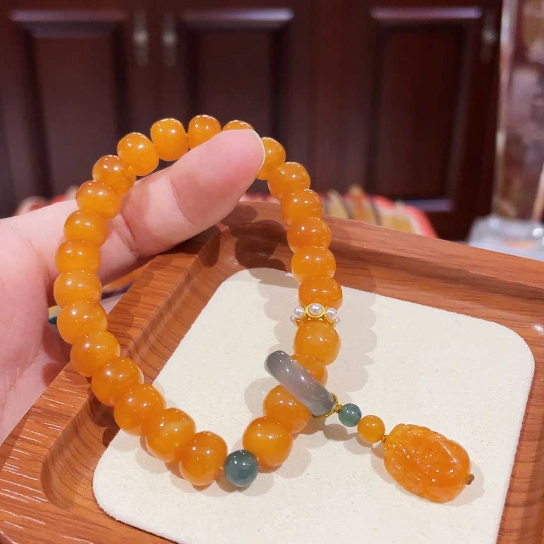 蜜蜡未镶嵌手链手串