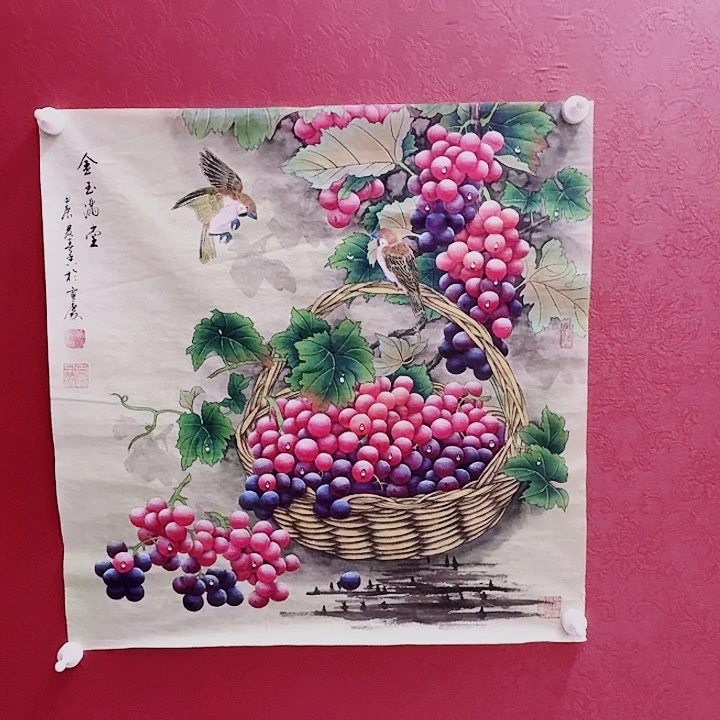 国画黄春香国画金玉满堂尺寸68*68